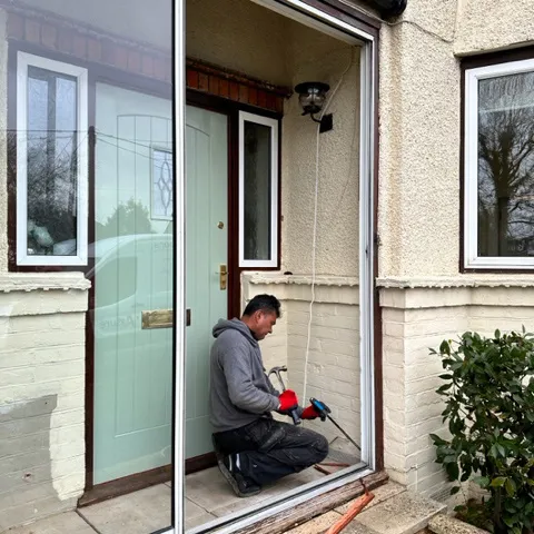 sliding front door